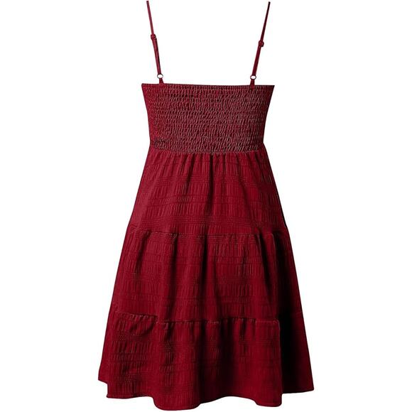 Women's Spaghetti Strap Cute Short Mini Sundress Sleeveless Summer Dress Size S - Picture 8 of 10